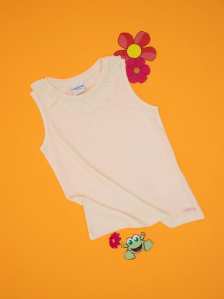 تی شرت دخترانه کرم یو اس پولو