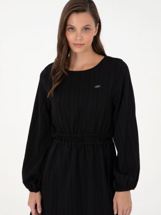 پیراهن و لباس مجلسی زنانه مشکی یو اس پولو