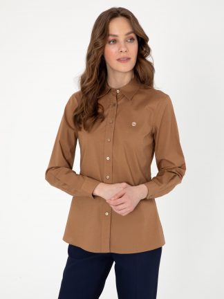 شومیز زنانه شتری پیرکاردین