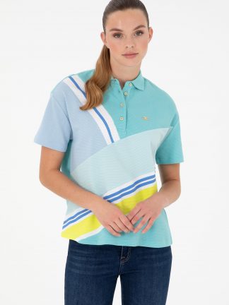 پولوشرت زنانه نعنایی یو اس پولو