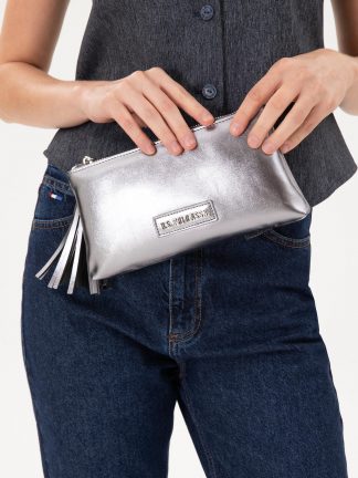 کیف دستی زنانه خاکستری تیره یو اس پولو