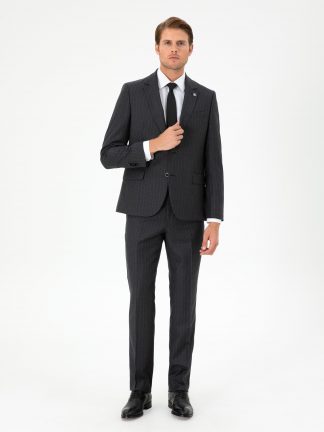 کت و شلوار مردانه خاکستری تیره پیرکاردین