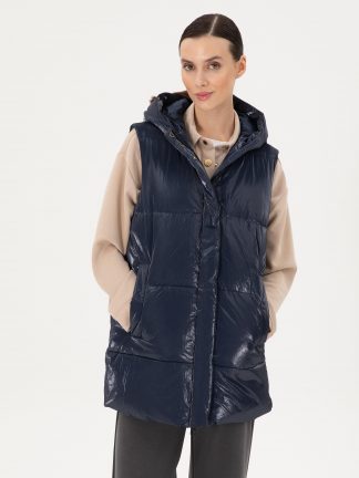 جلیقه ورزشی زنانه سرمه ای پیرکاردین