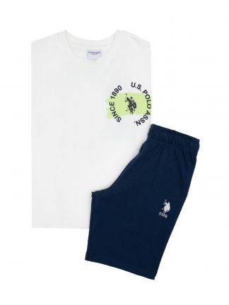 لباس خواب پسرانه سفید یو اس پولو