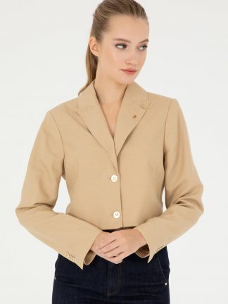 کت زنانه بژ یو اس پولو