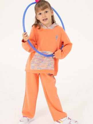 شلوار راحتی دخترانه سالمون یو اس پولو