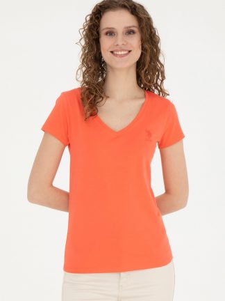 تیشرت زنانه گل انار یو اس پولو