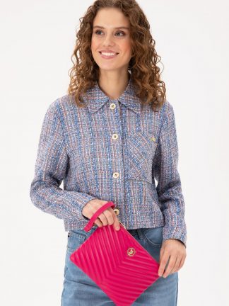 کیف دستی زنانه صورتی روشن یو اس پولو