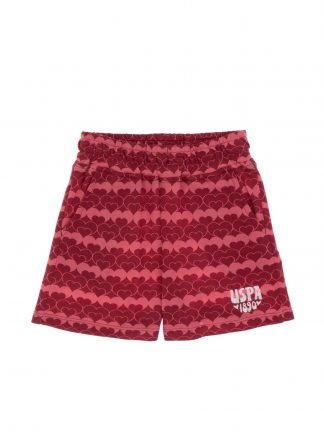 شلوارک دخترانه آلبالویی یو اس پولو