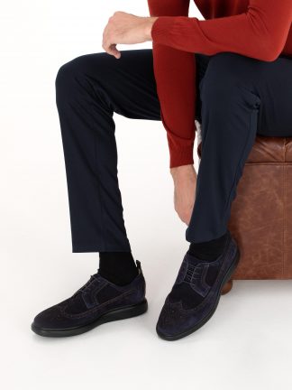 کفش روزمره مردانه سرمه ای پیرکاردین