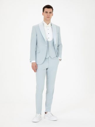 کت و شلوار مردانه آبی روشن پیرکاردین