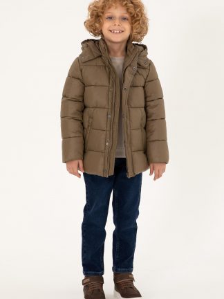 کاپشن پسرانه خاکی روشن یو اس پولو