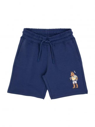 شلوارک پسرانه آبی لاجوردی روشن یو اس پولو