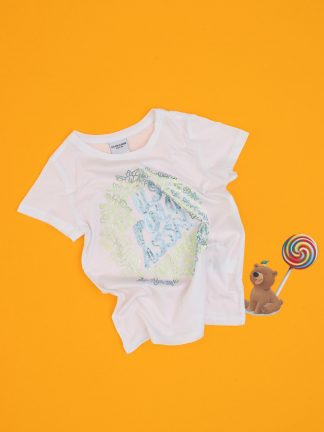 تی شرت دخترانه سفید یو اس پولو