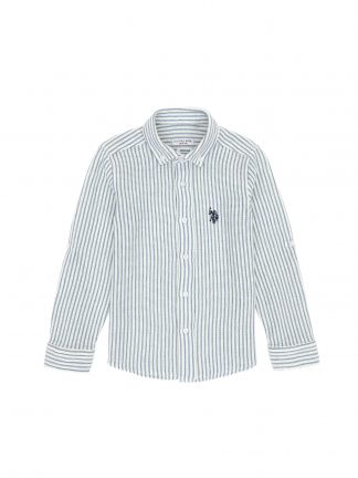 پیراهن پسرانه آبی یو اس پولو