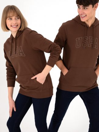 هودی مردانه قهوه ای یو اس پولو