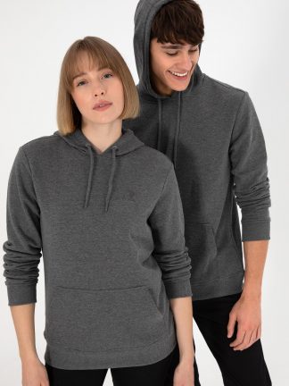 هودی مردانه خاکستری تیره یو اس پولو