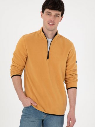 سویشرت مردانه شتری یو اس پولو