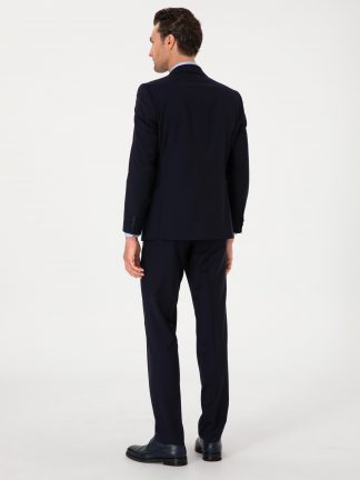 کت و شلوار مردانه سرمه ای کاشارل