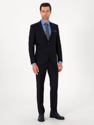 کت و شلوار مردانه سرمه ای کاشارل