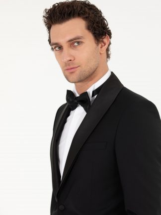 کت و شلوار مردانه مشکی کاشارل