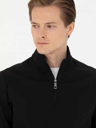 سویشرت مردانه مشکی کاشارل