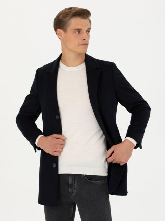 پالتو مردانه سرمه ای کاشارل