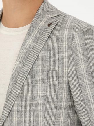 کت و شلوار مردانه خاکستری کاشارل