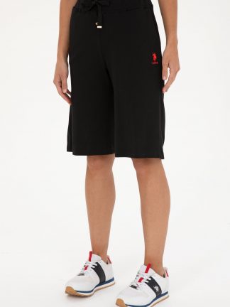 شلوارک زنانه مشکی یو اس پولو