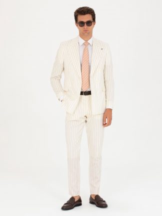 کت و شلوار مردانه بژ کاشارل