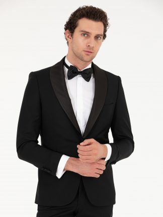 کت و شلوار مردانه مشکی کاشارل