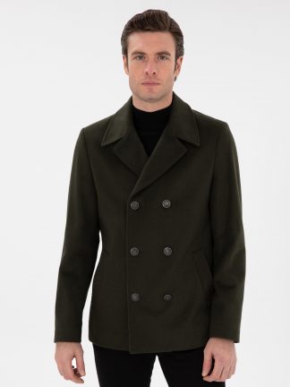 پالتو مردانه خاکی روشن کاشارل