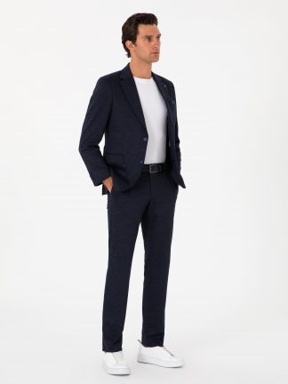 کت و شلوار مردانه سرمه ای کاشارل