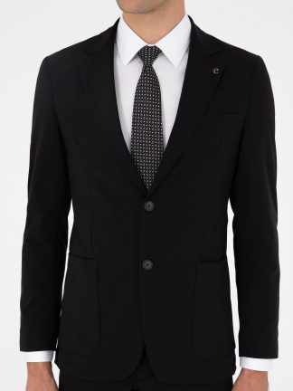 کت و شلوار مردانه مشکی کاشارل