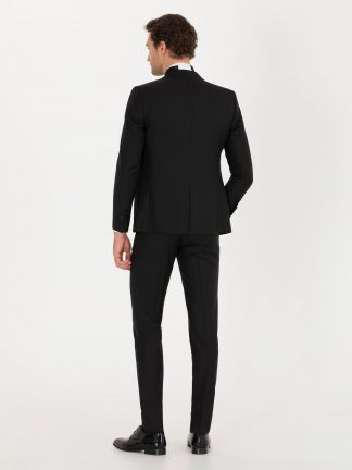 کت و شلوار مردانه مشکی کاشارل