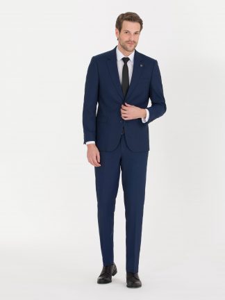 کت و شلوار مردانه سرمه ای پیرکاردین