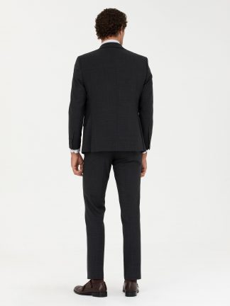 کت و شلوار مردانه مشکی کاشارل