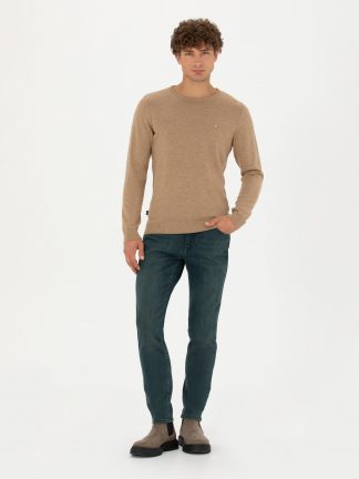 شلوار جین جذب مردانه آبی پیرکاردین