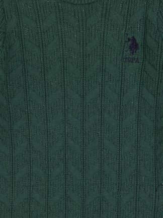 پلیور پسرانه سبز تیره یو اس پولو