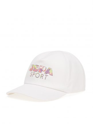 کلاه کپ دخترانه سفید یو اس پولو