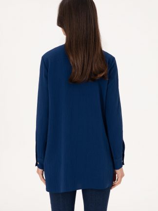 شومیز زنانه سرمه ای یو اس پولو