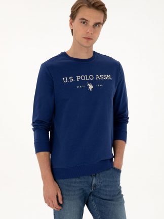 سویشرت مردانه نیلی یو اس پولو