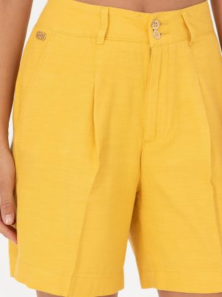 شلوارک زنانه زعفرانی یو اس پولو