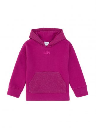 هودی دخترانه صورتی روشن یو اس پولو