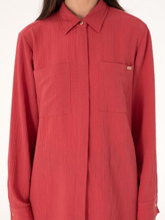 شومیز زنانه آلبالویی یو اس پولو