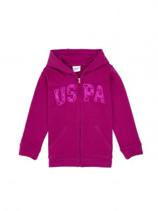 هودی دخترانه صورتی روشن یو اس پولو