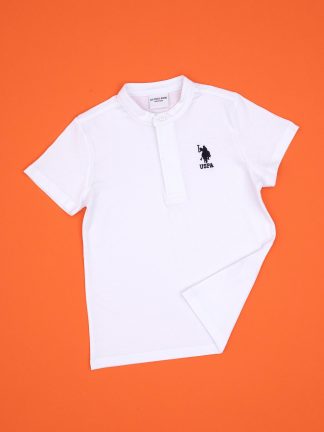 پولوشرت پسرانه سفید یو اس پولو