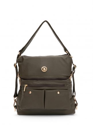 کیف زنانه خاکی روشن یو اس پولو