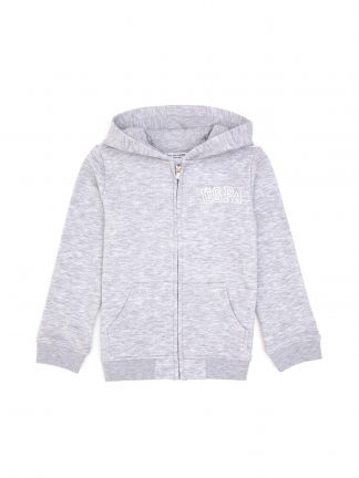 هودی دخترانه خاکستری روشن یو اس پولو