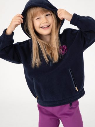 هودی دخترانه سرمه ای یو اس پولو